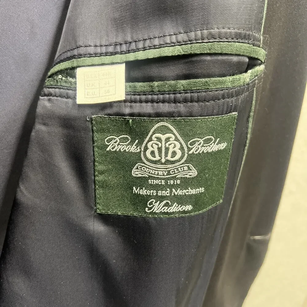 Brooks Brothers‎ Madison Blazer Loro Piana Wool Made In USA 44R
